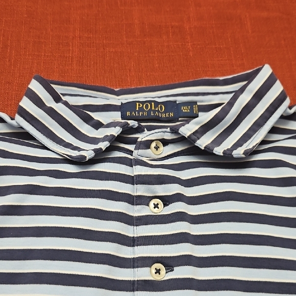 Ralph Lauren Other - Ralph Lauren Navy and White Striped Polo